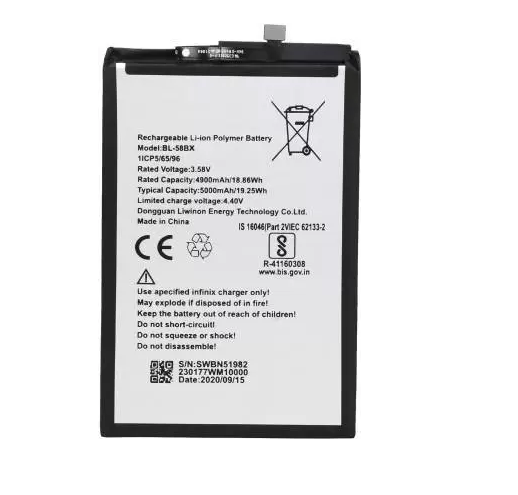 100% Original Battery For Infinix Hot 10S (BL-58BX) 6000mAh-1 - Manish ...