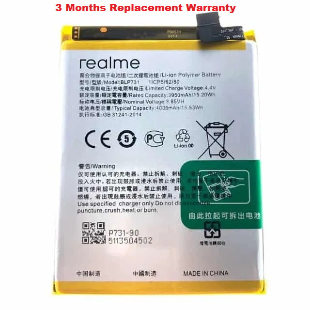 Original Mobile Battery Replacement for Realme 5 Pro – BLP731 - Manish ...